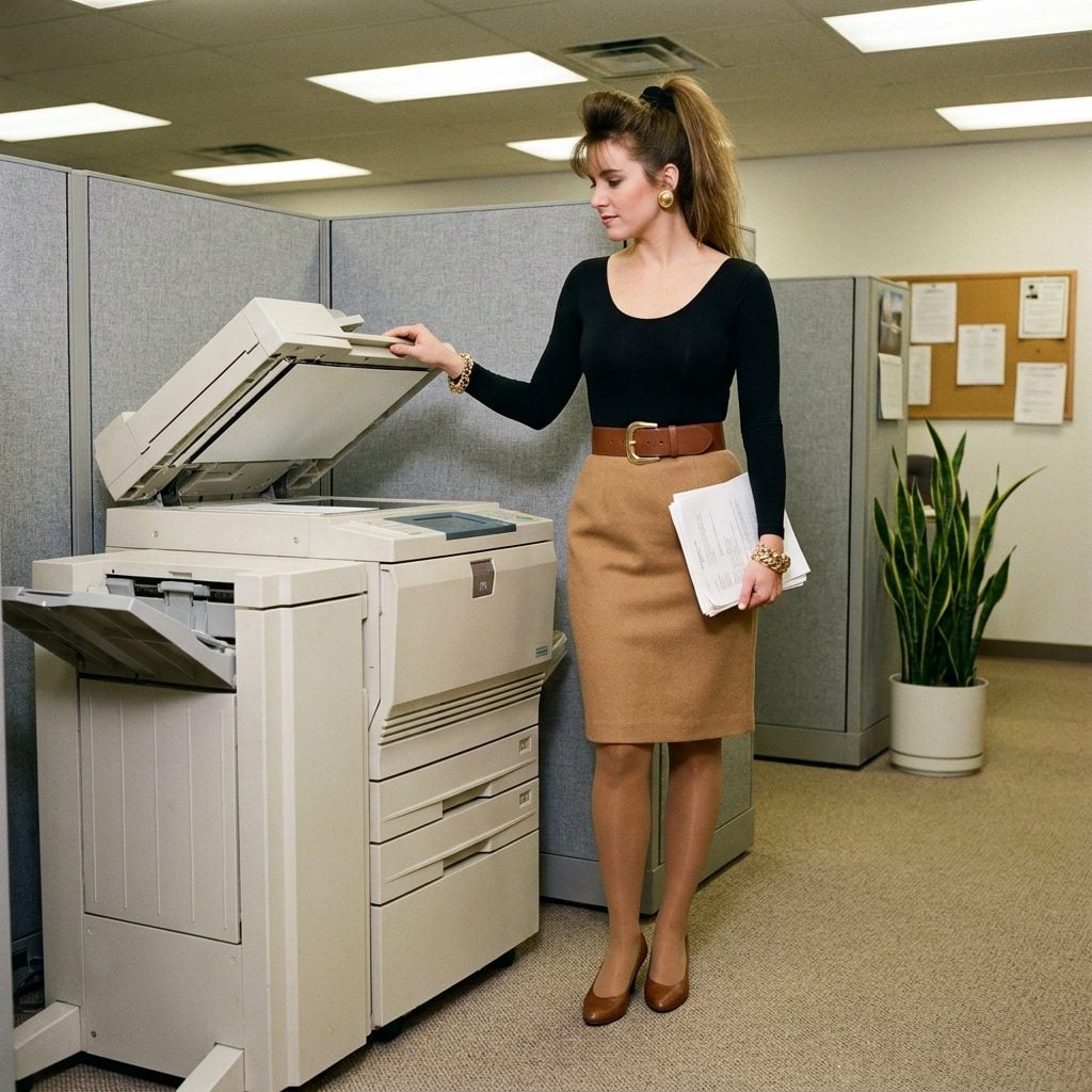 The Spandex Bodysuit Tucked Into a Pencil Skirt Like That Was a Normal Thing to Wear to Work