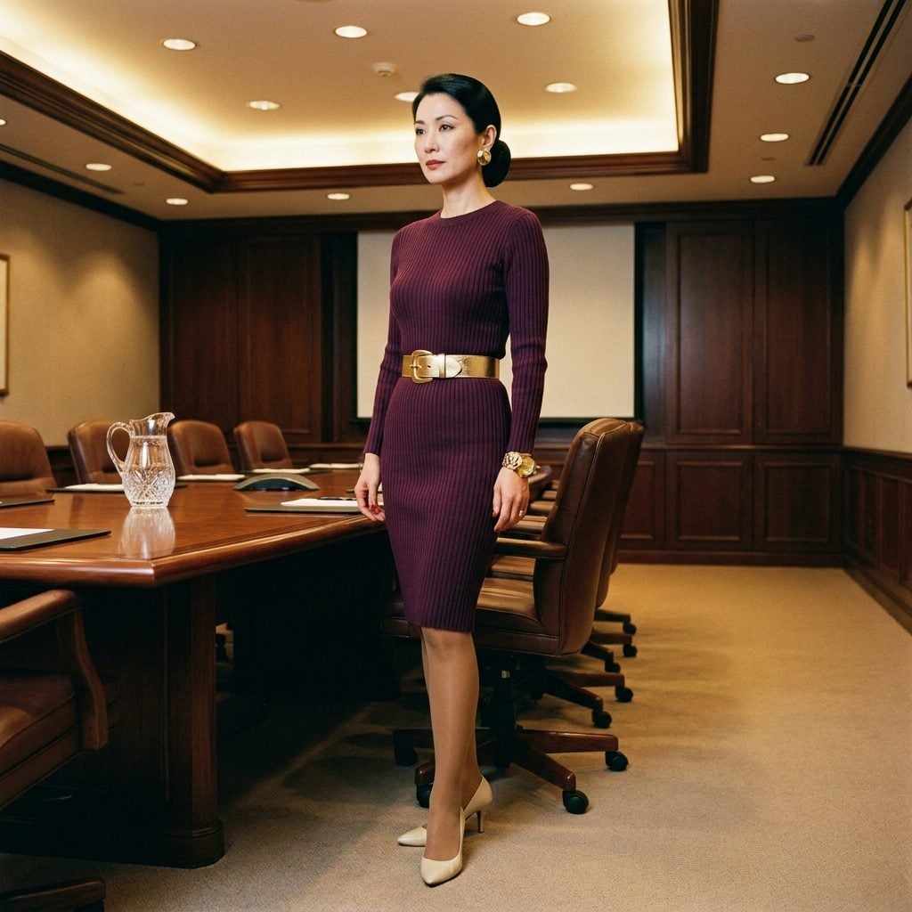 The Body-Con Knit Dress You Wore to a Board Meeting Without a Single Layer Over It