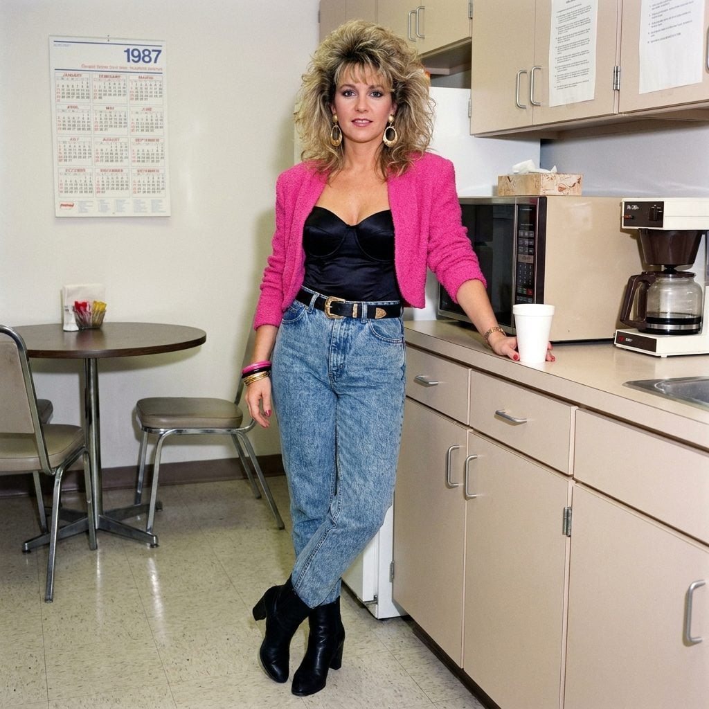 Cropped Jackets Over Bustier Tops, Because Apparently That Counted as 'Covered Up'