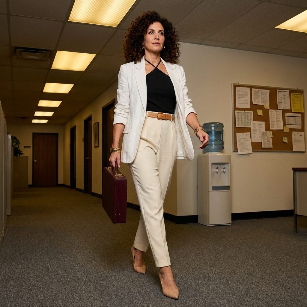 The Backless Halter Top You Absolutely Wore Under a Blazer and Called It 