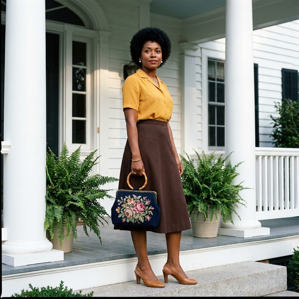 The Needlepoint Bag With Bamboo Handles Your Grandmother Would Have Recognized Instantly