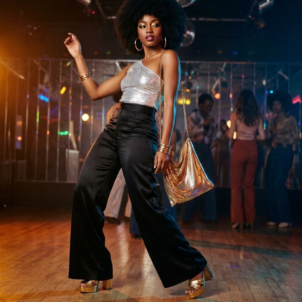 The Metal Mesh Shoulder Bag That Caught Every Light on the Dance Floor