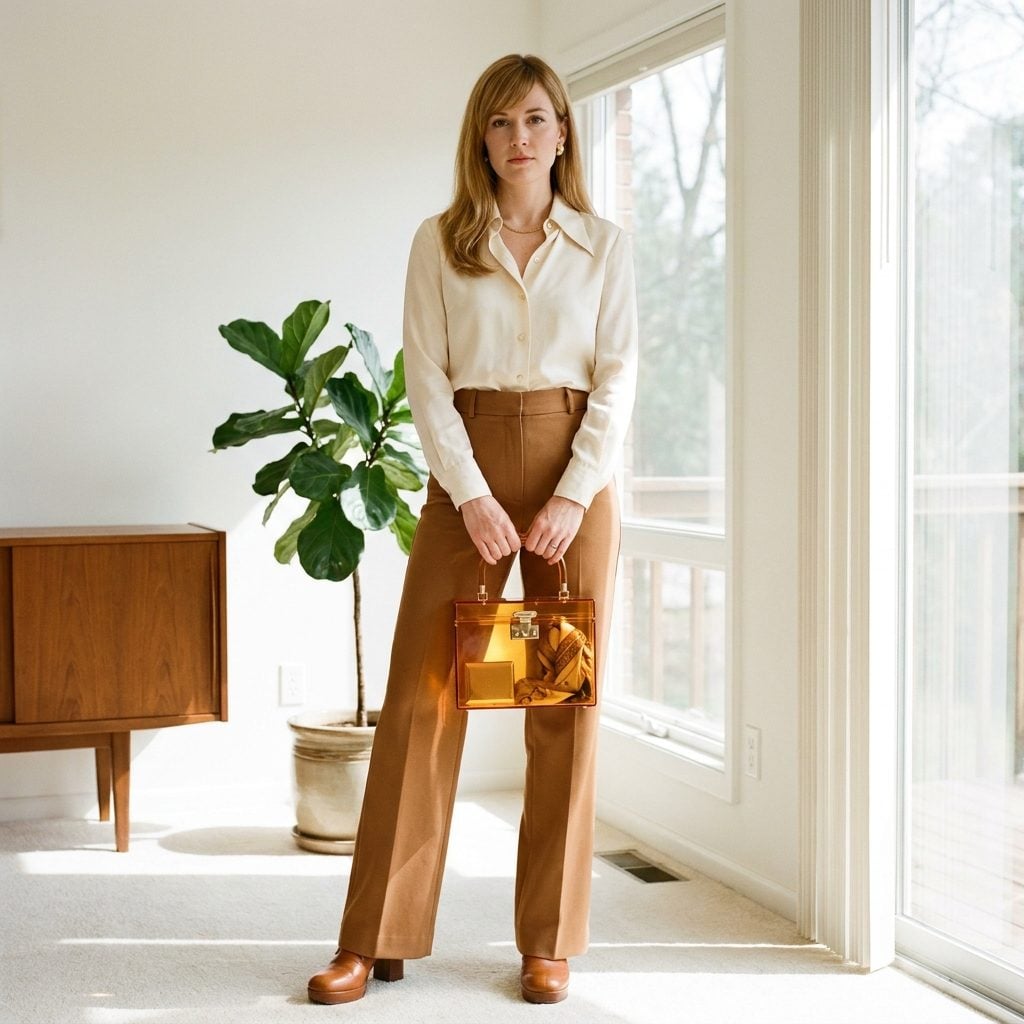 Lucite Box Purse in Amber or Tortoise (The Handbag That Was Basically Furniture)