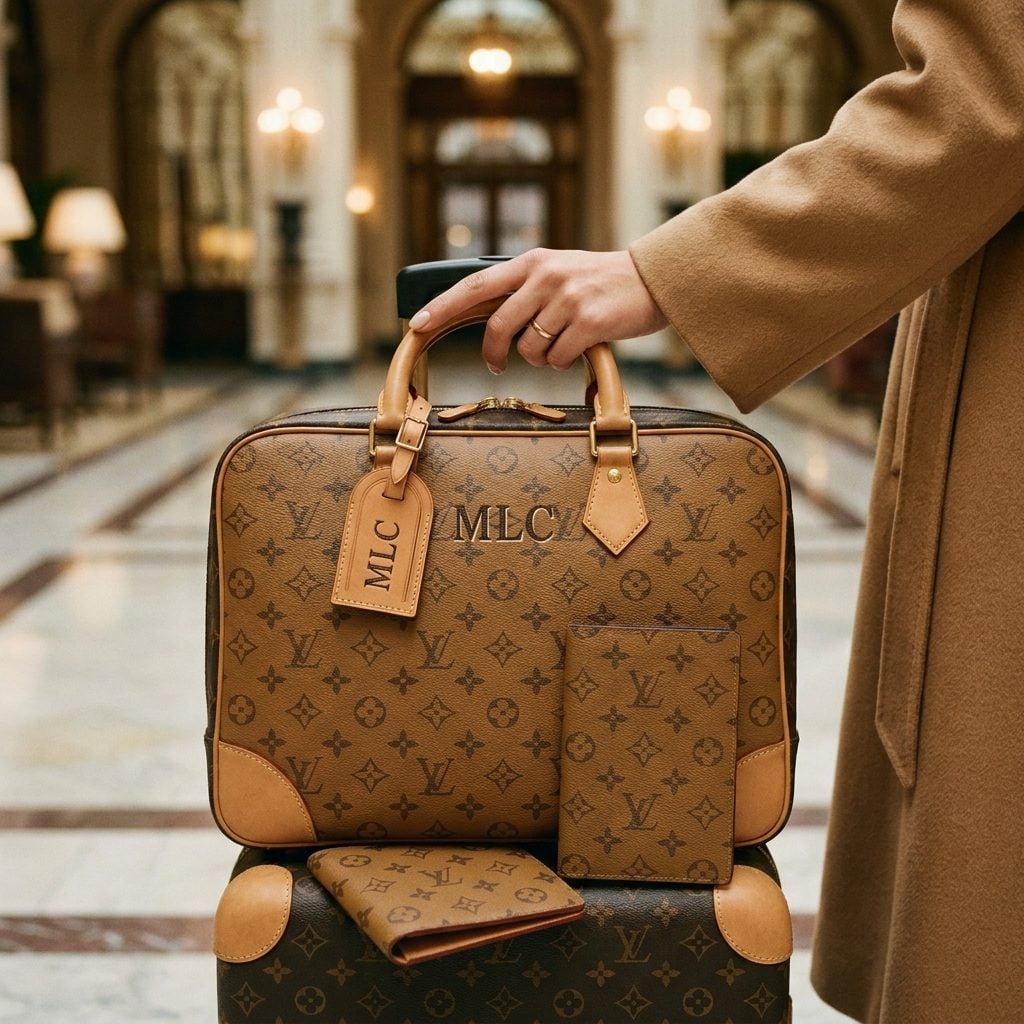 Your Monogrammed Luggage Has the Brand's Font, Not Your Family's