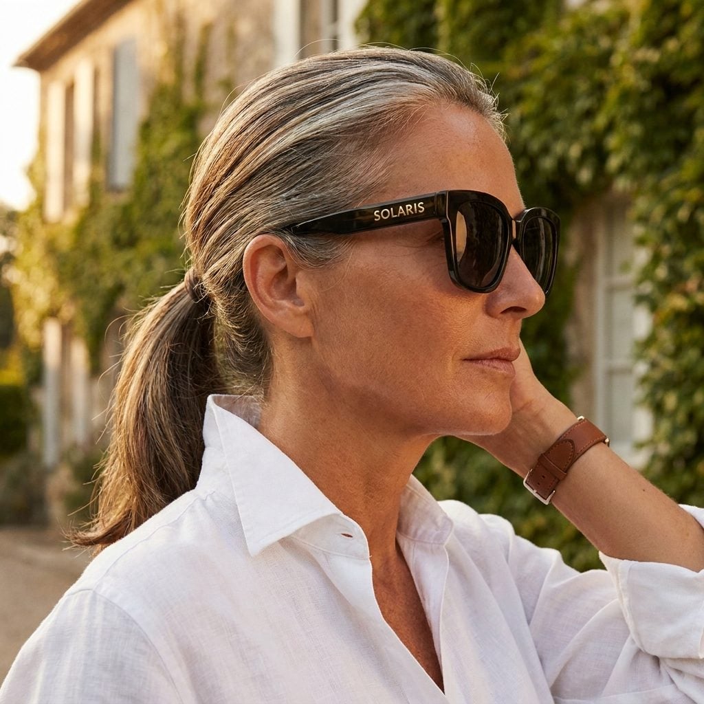 Sunglasses That Spell Out the Designer Along the Temple