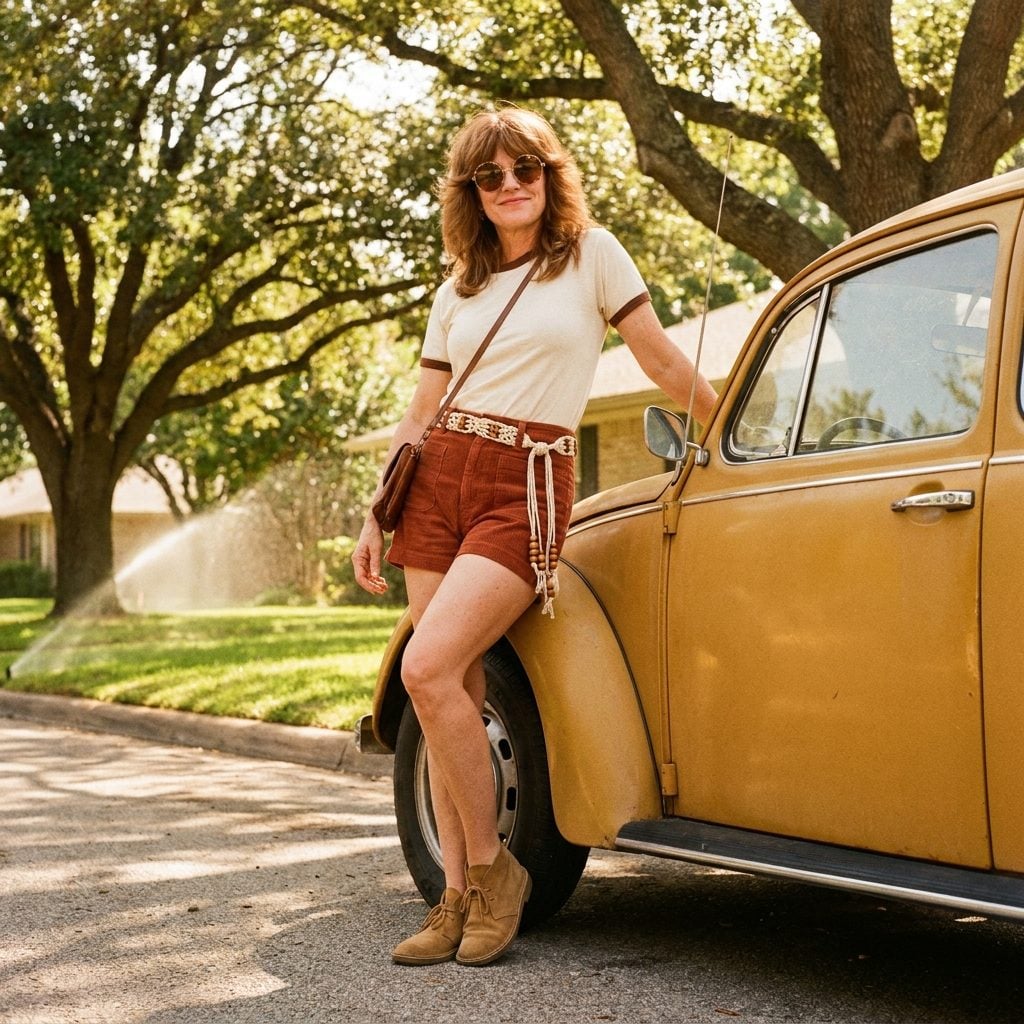 High-Waisted Short Shorts in Rust, Mustard, and Every Color the Earth Has Ever Been