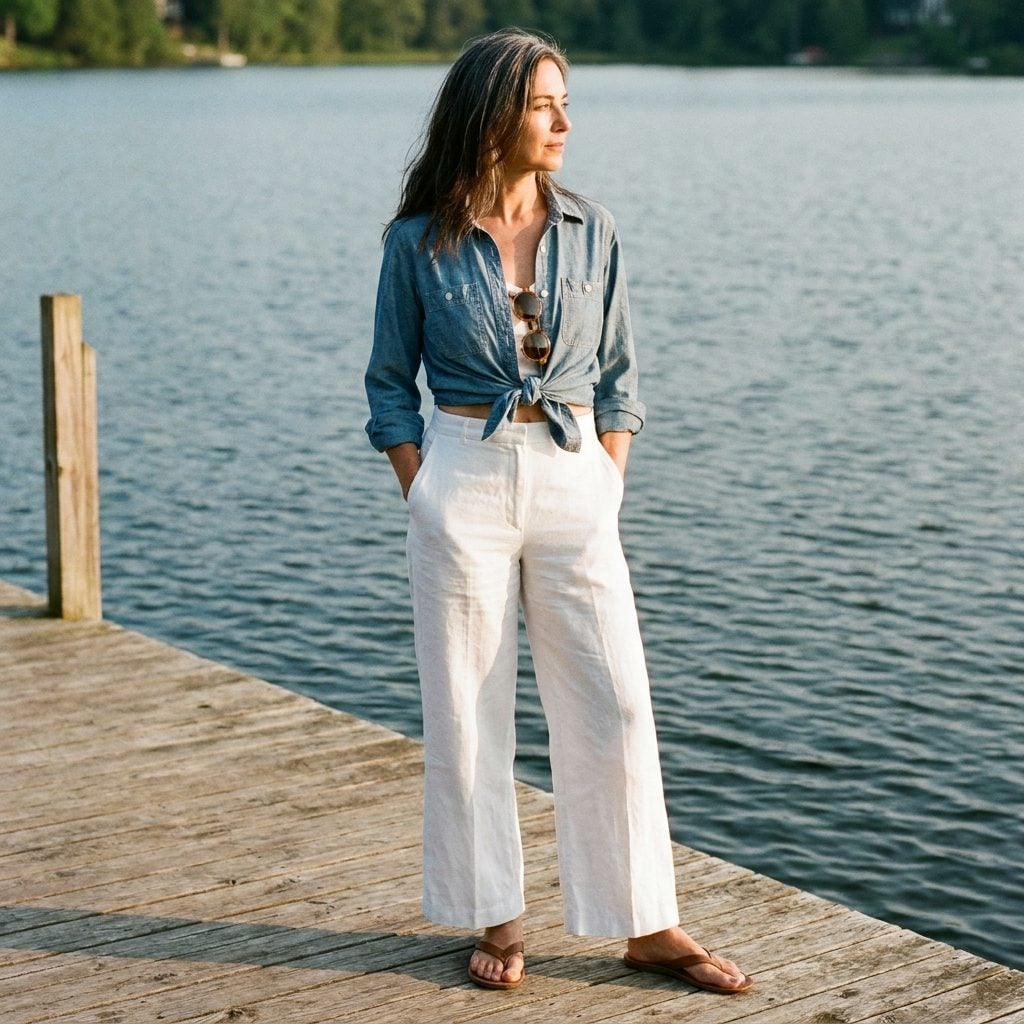 The Chambray Shirt You Wore Open, Tied, Knotted, and Every Way But Buttoned