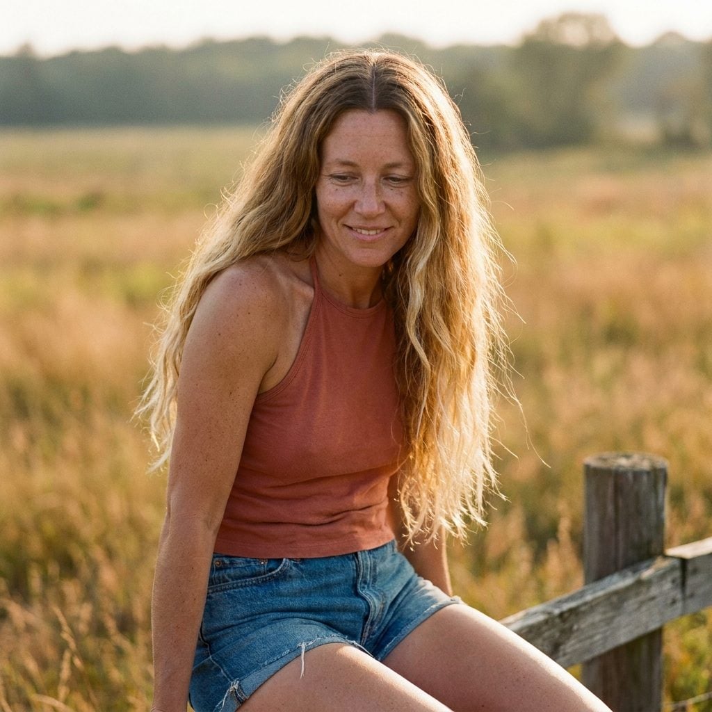 Sun-Bleached, Air-Dried Hair That Hadn't Seen a Blow Dryer All Summer