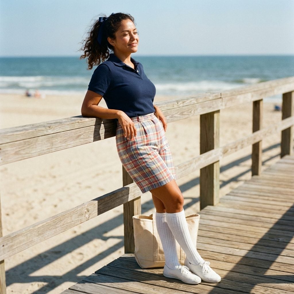 Bermuda Shorts With Knee Socks and Keds Sneakers for Casual Outings That Were Still Somehow Put Together