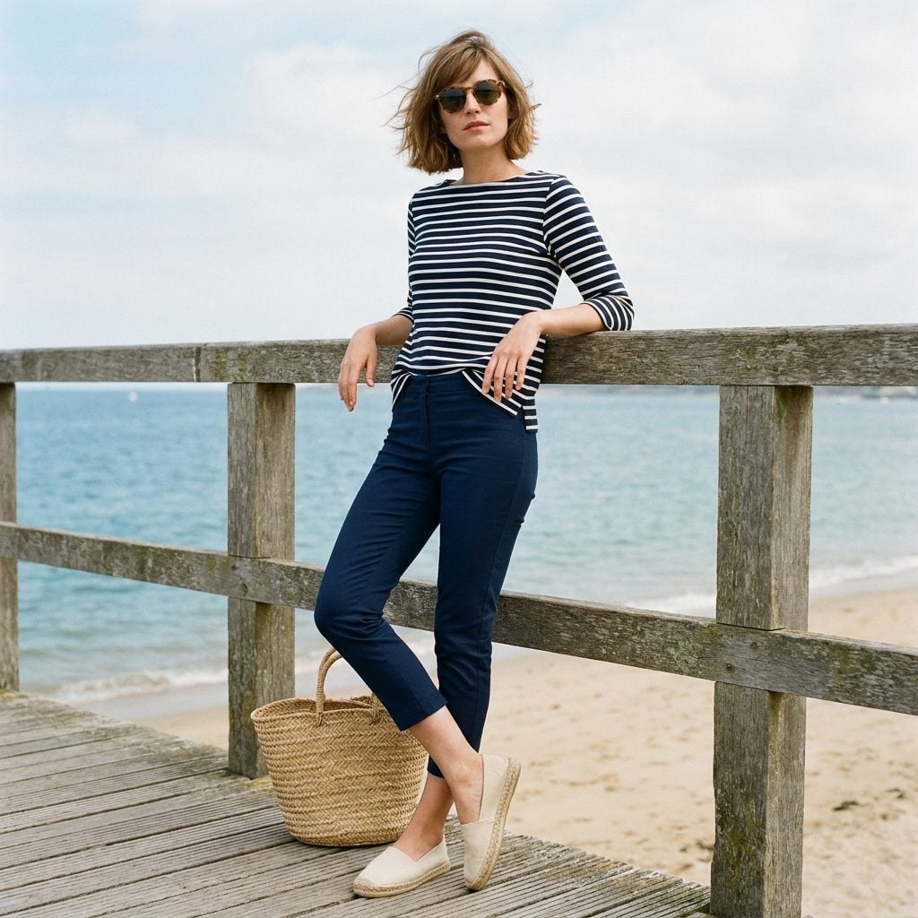 Capri Pants With Boat-Neck Striped Tops and Canvas Espadrilles (The Brigitte Bardot Starter Kit)