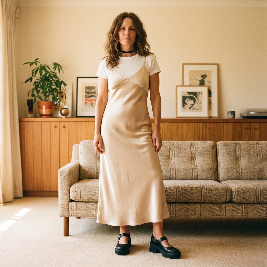 Slip Dresses Over T-Shirts, Because Kate Moss Said So and That Was Enough