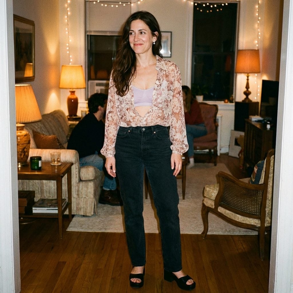 Sheer Tops Over Bandeau Bras (Our Answer to Every Dress Code)