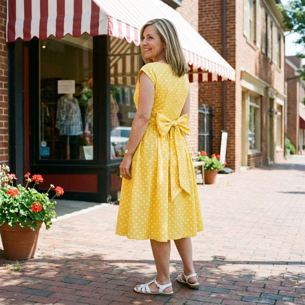 The Built-In Fabric Sash You Tied in a Bow at the Back (and Retied Forty Times)
