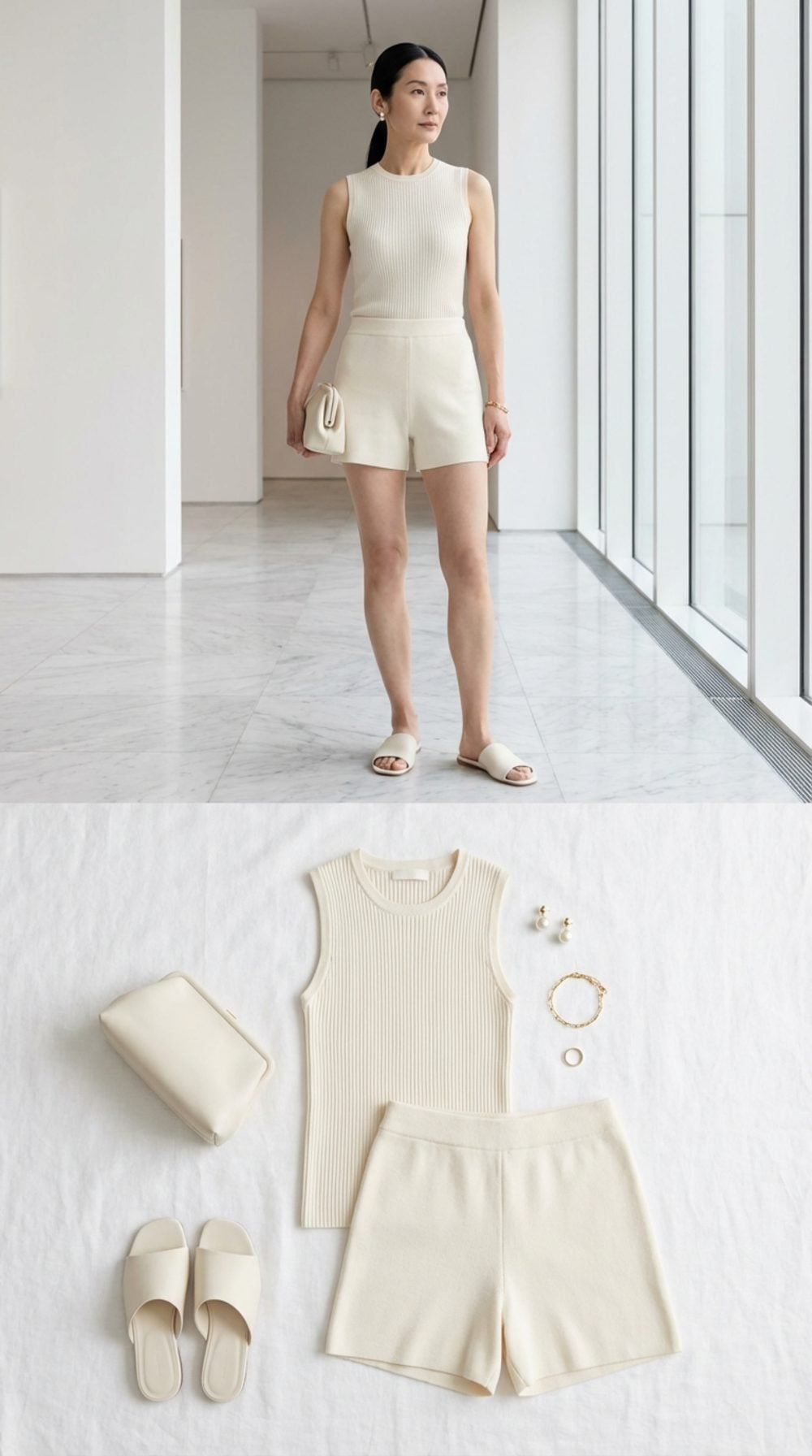 Ivory Knit Co-Ord With the Kind of Clean Lines That Make a Room Turn