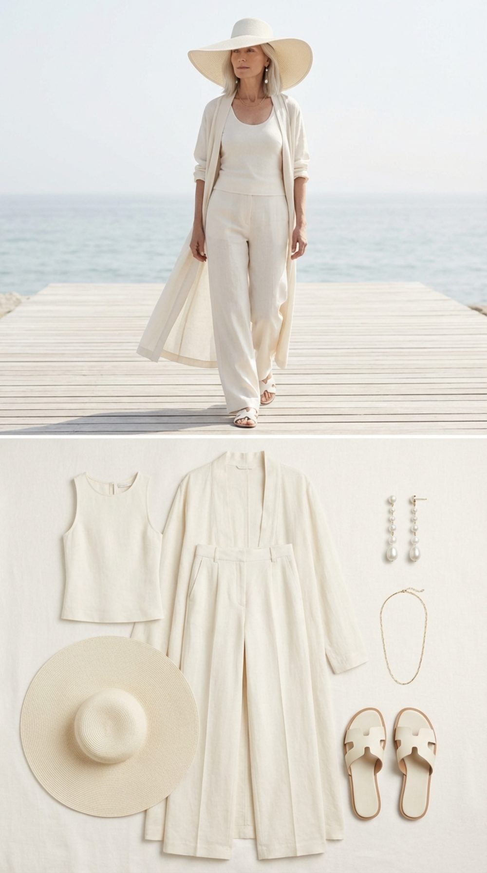 Pale Monochrome Layers: A Longline Duster That Makes Everything Longer