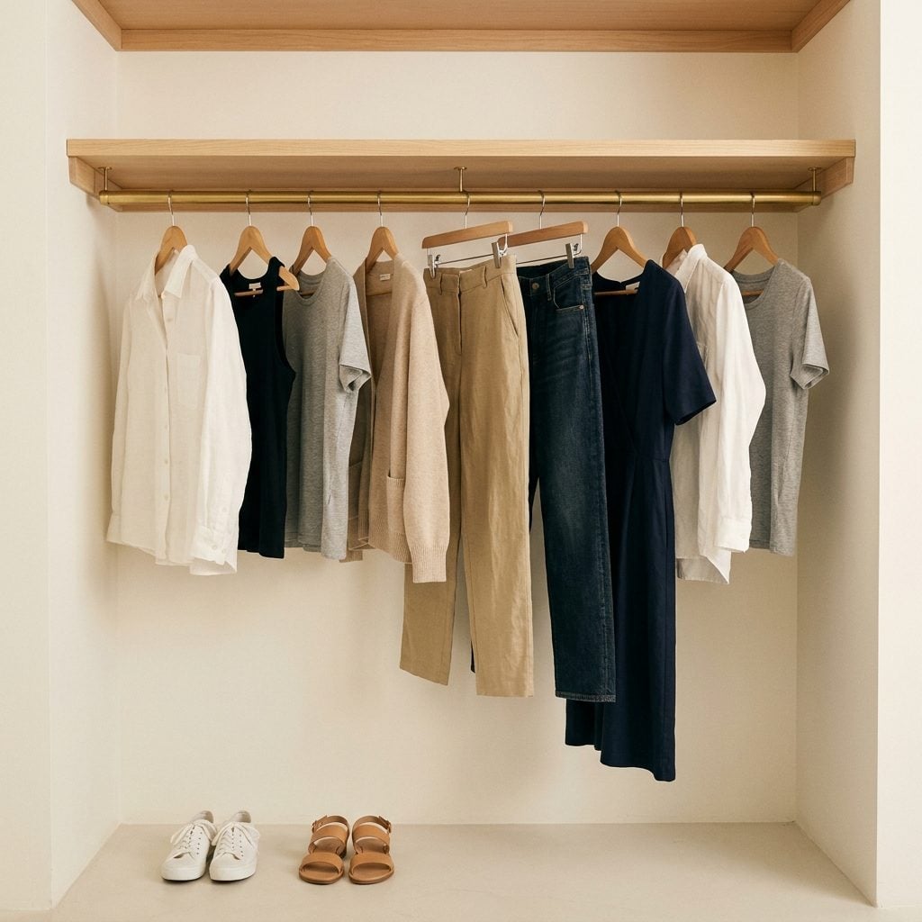 Your Closet Is Small and Efficient and No One Would Remember a Single Piece From It