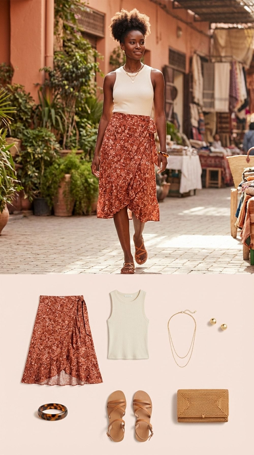 The Wrap Skirt Trick That Makes Every Body Look Longer and Leaner