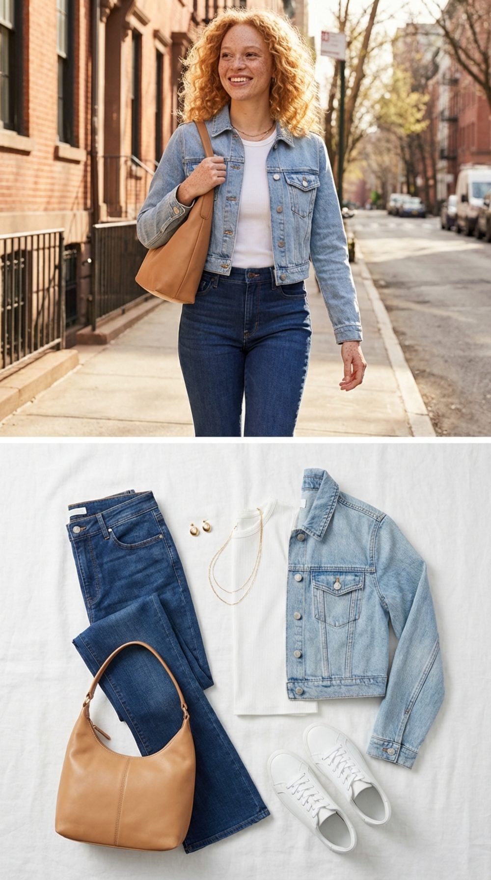 High-Rise Flares, Fitted Tee, Cropped Denim: The Three-Piece Summer Classic