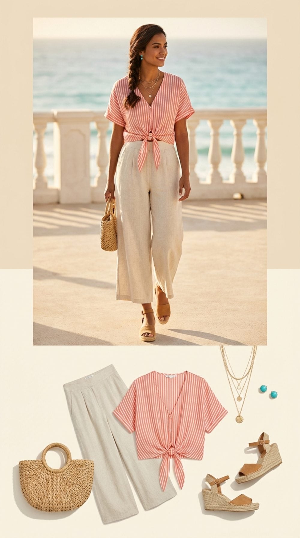 Knotted at the Front: Why the Tie Blouse and Culotte Combo Earns Its Keep