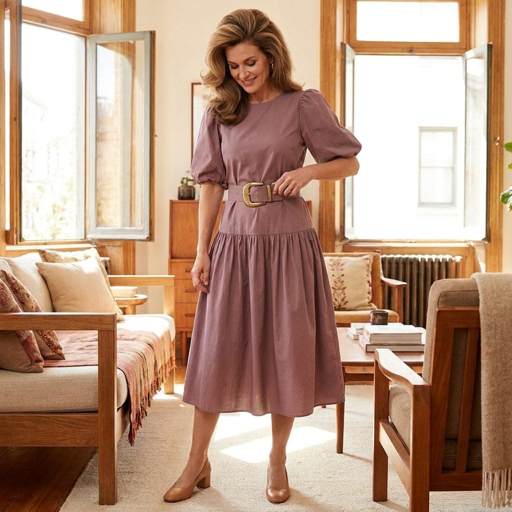 Matching Fabric Belts With Oversized Buckles (That Never Stayed Put)