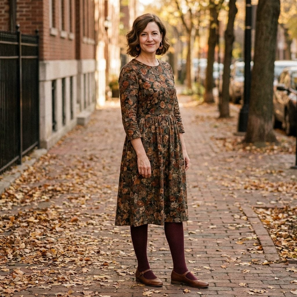 Opaque Colored Tights in Wine, Navy, and Forest Green, The Only Acceptable Leg