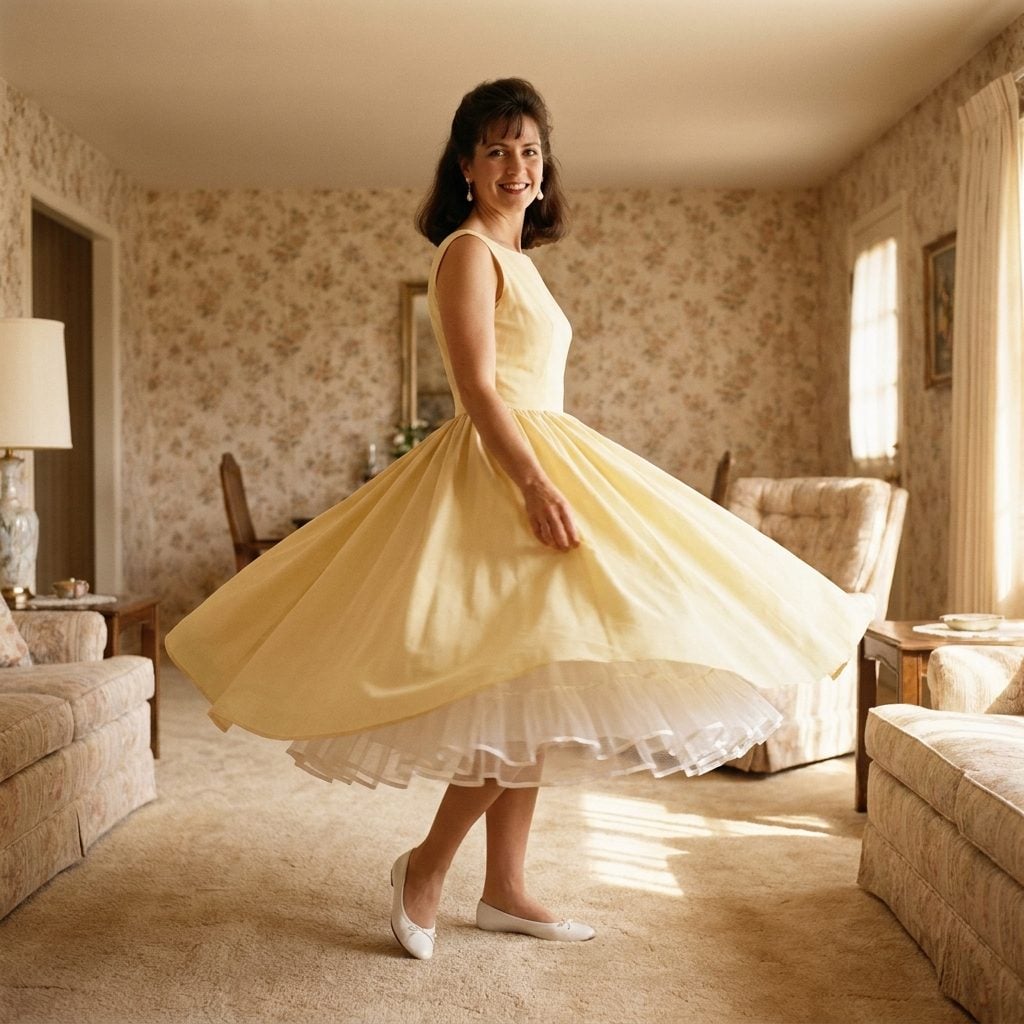 Crinolines and Petticoats Underneath, Skirt Volume Was a Human Right