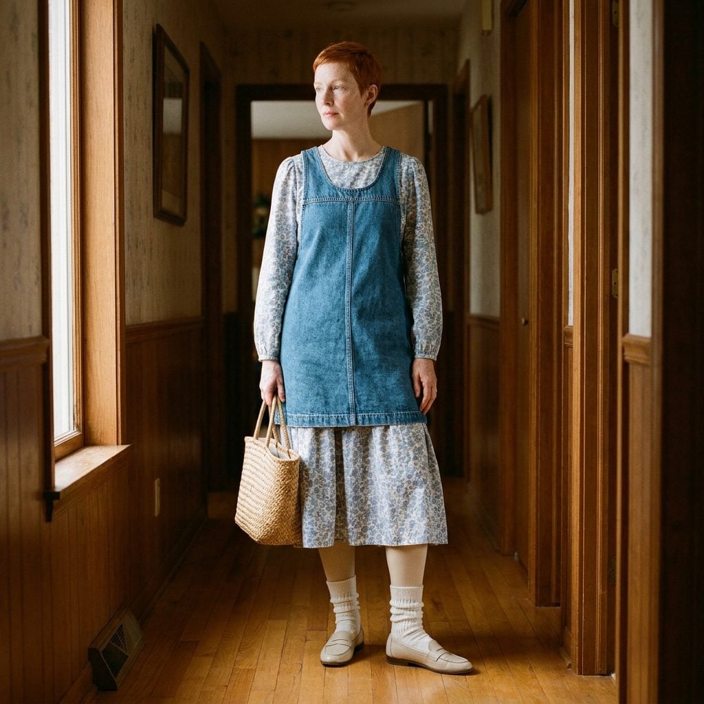 The Pinafore Overdress Layered on Top of Another Midi, Layers All the Way Down