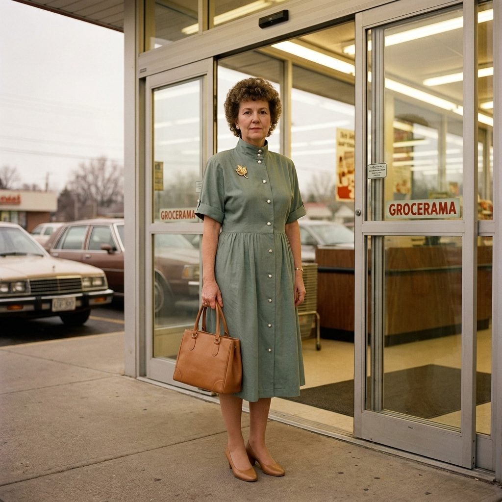 The Buttoned-to-the-Throat Neckline You Wore Everywhere, No Exceptions