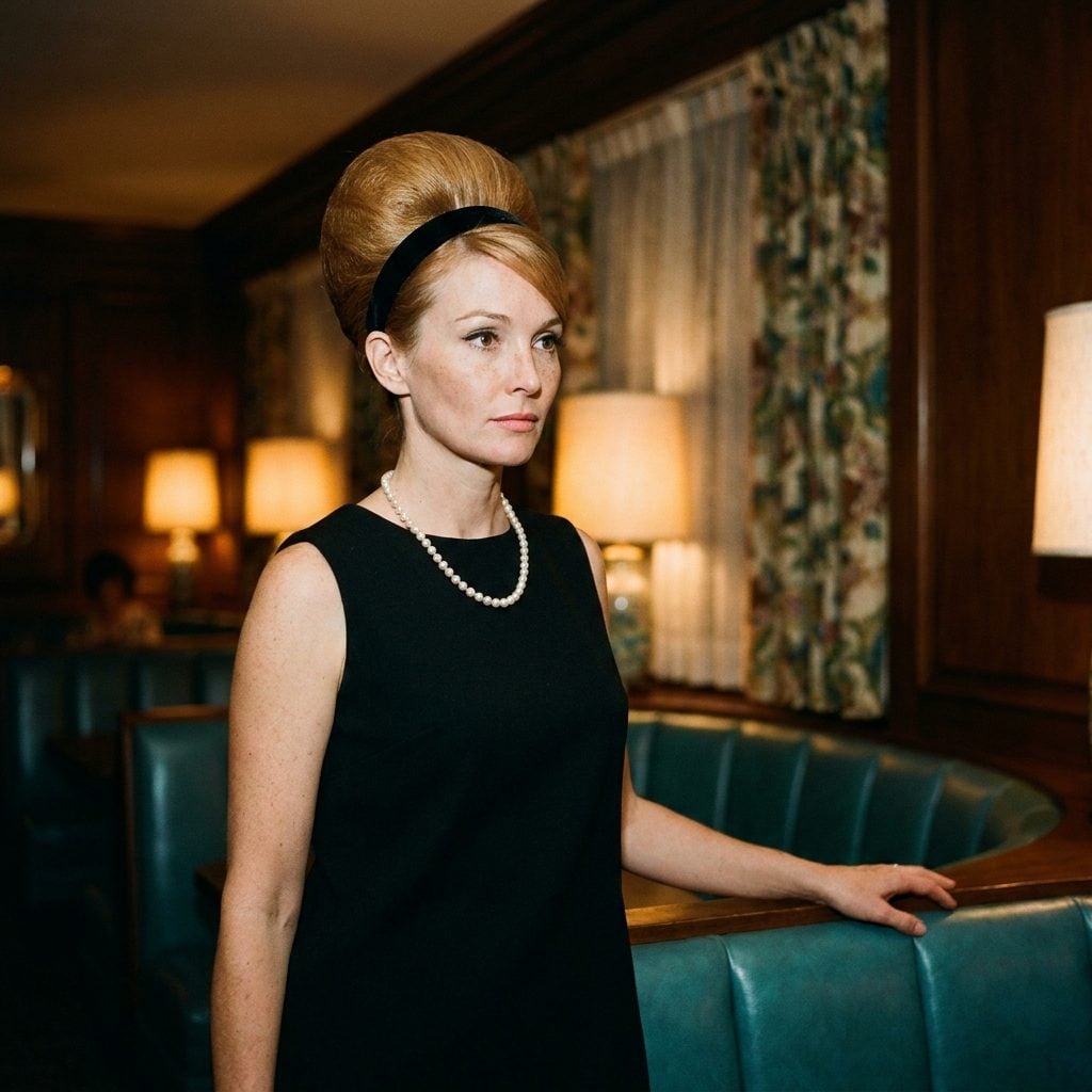 The Towering Beehive With the Thin Black Headband Holding It All Together