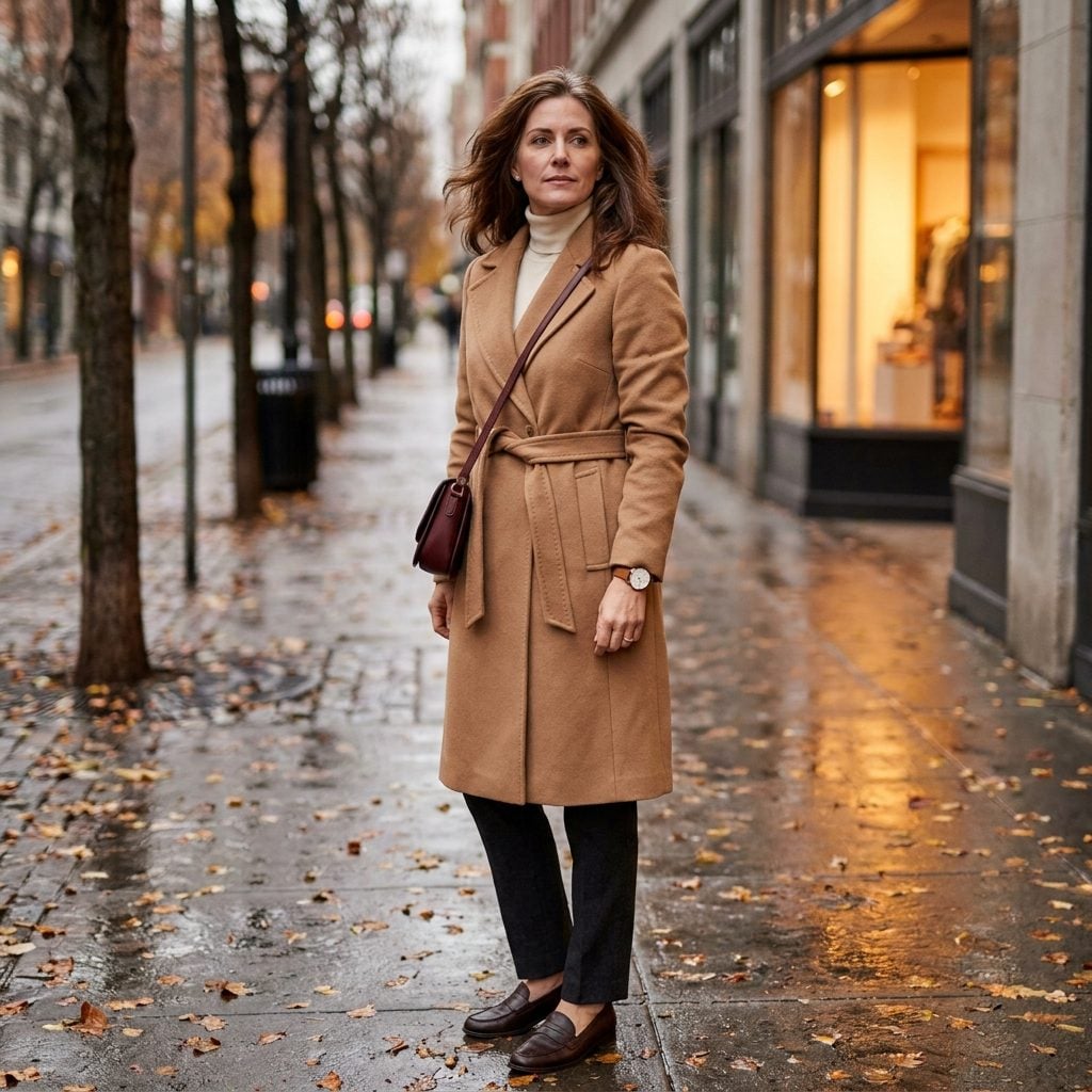 Your Belted Wool Coat Doesn't Follow Trends Because It Was Right Before They Started