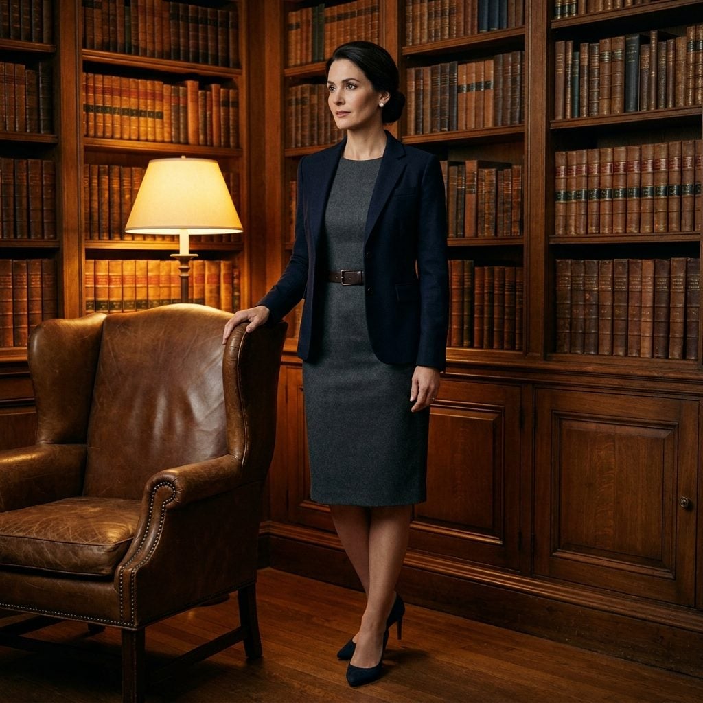 The Wool Dress and Blazer Combination That Makes People Assume You Run Something