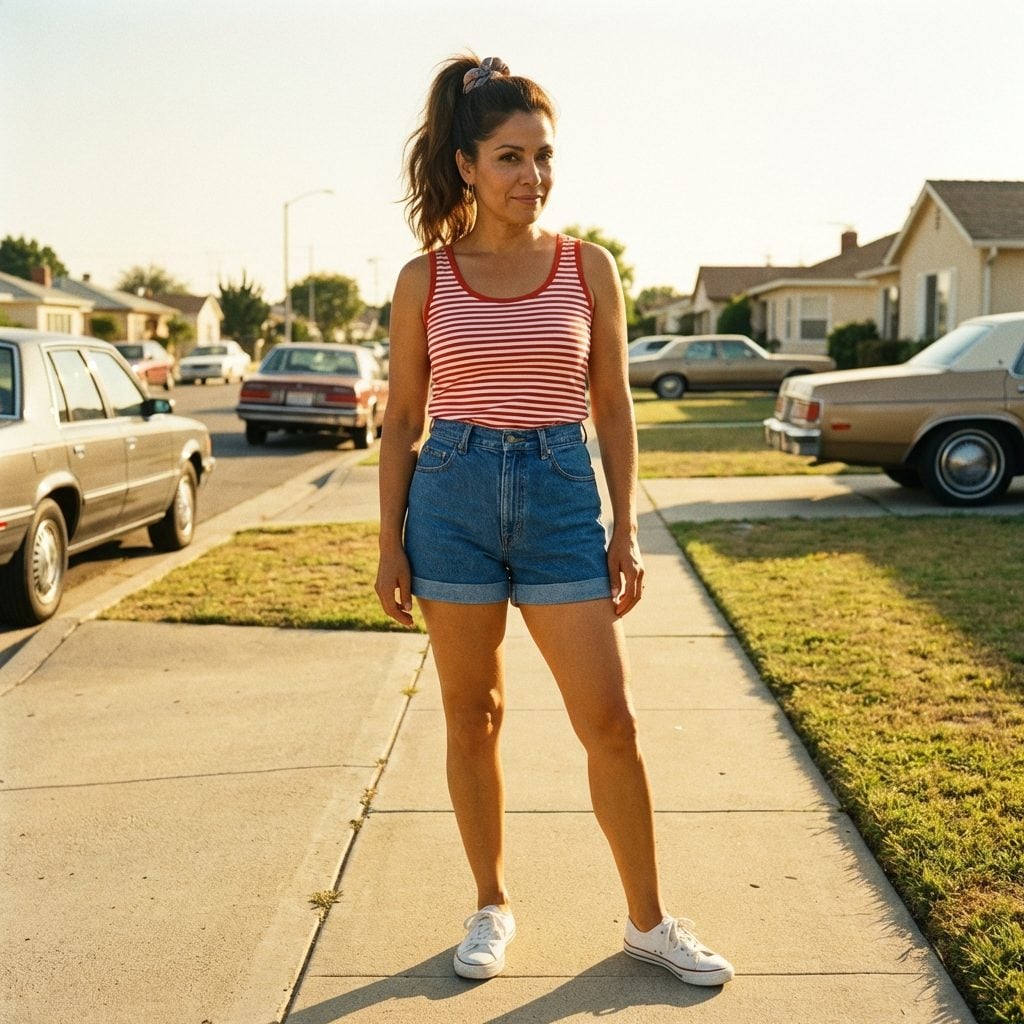 Denim Shorts So Stiff They Could Have Stood Up On Their Own