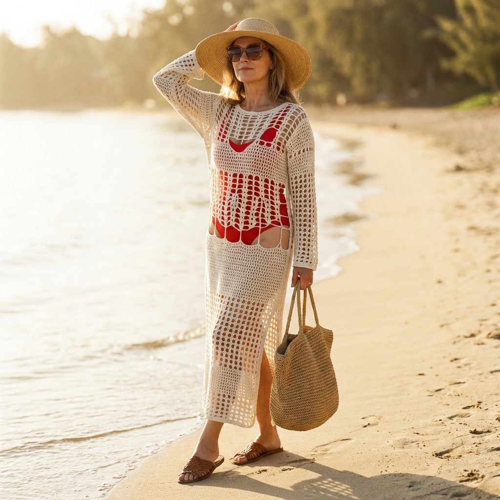 The Full-Length Crocheted Cover-Up That You Never Actually Took Off