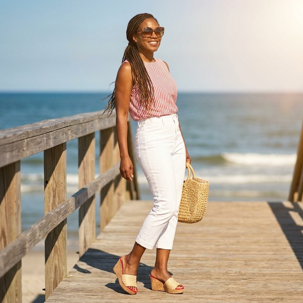 Cork-Wedge Sandals With Canvas or Raffia Uppers That Screamed 'I Have Weekend Plans'