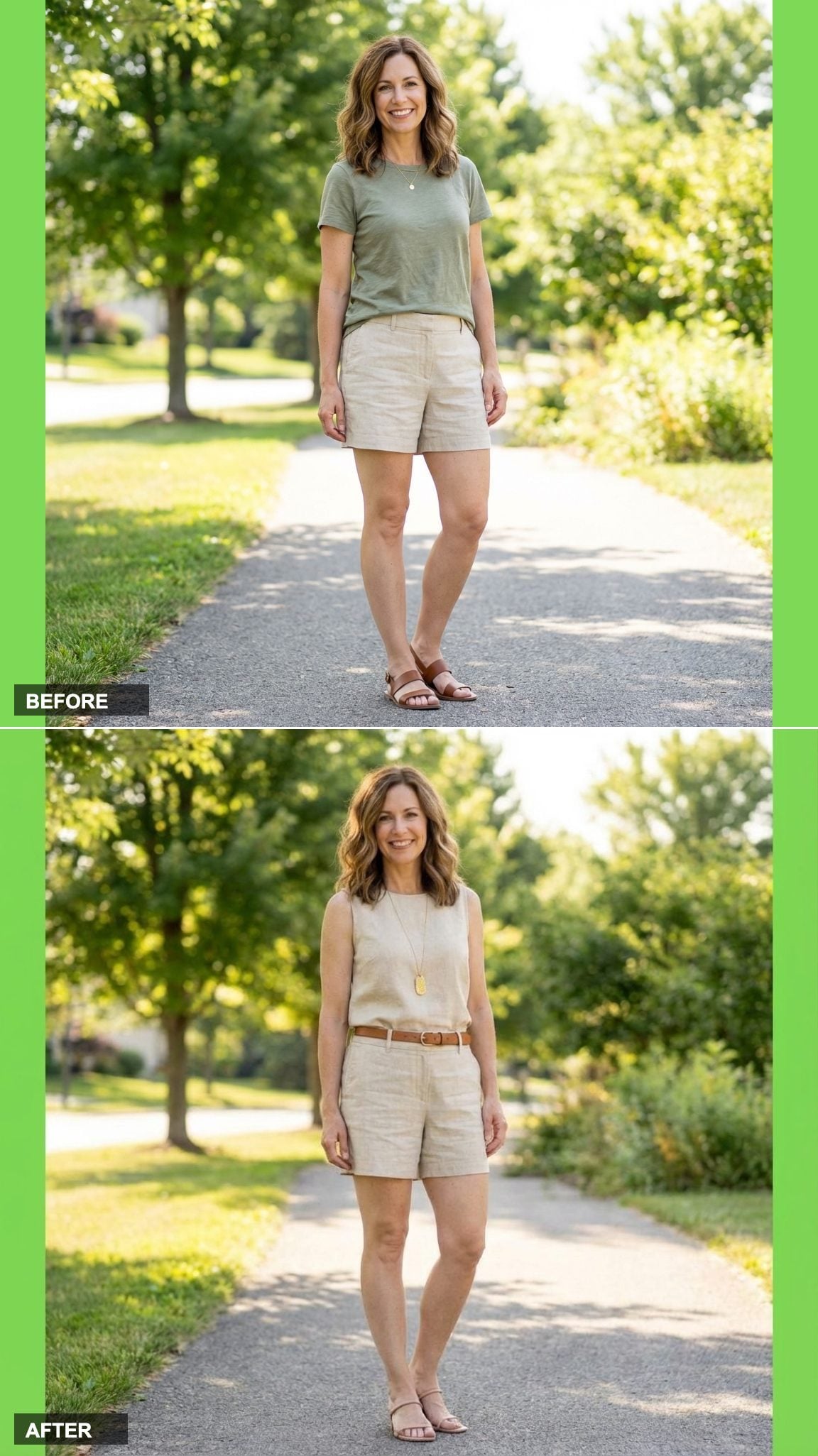 The Monochrome Linen Set That Quietly Adds Inches