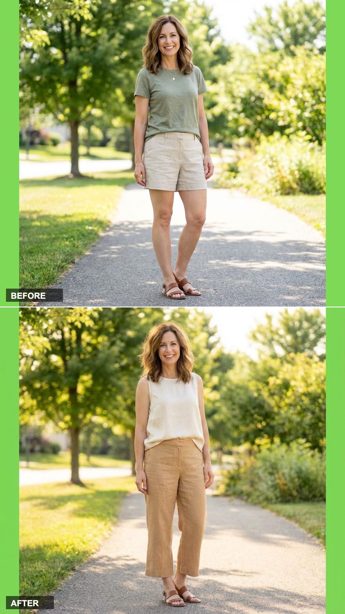 Cropped Wide-Leg Pants Work When the Color Story Is Tonal