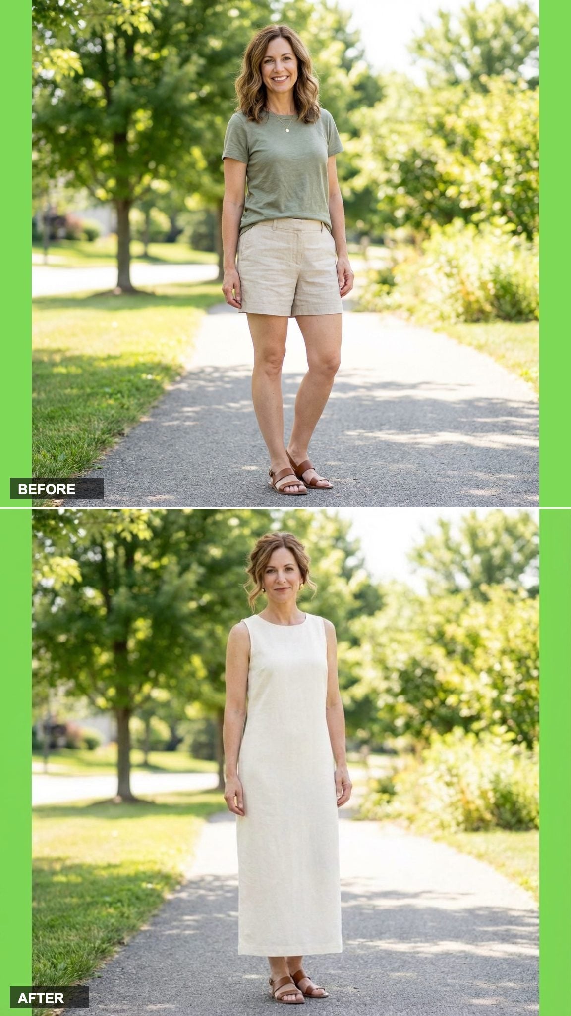 The Sleeveless Column Dress That Adds Inches Without a Single Heel