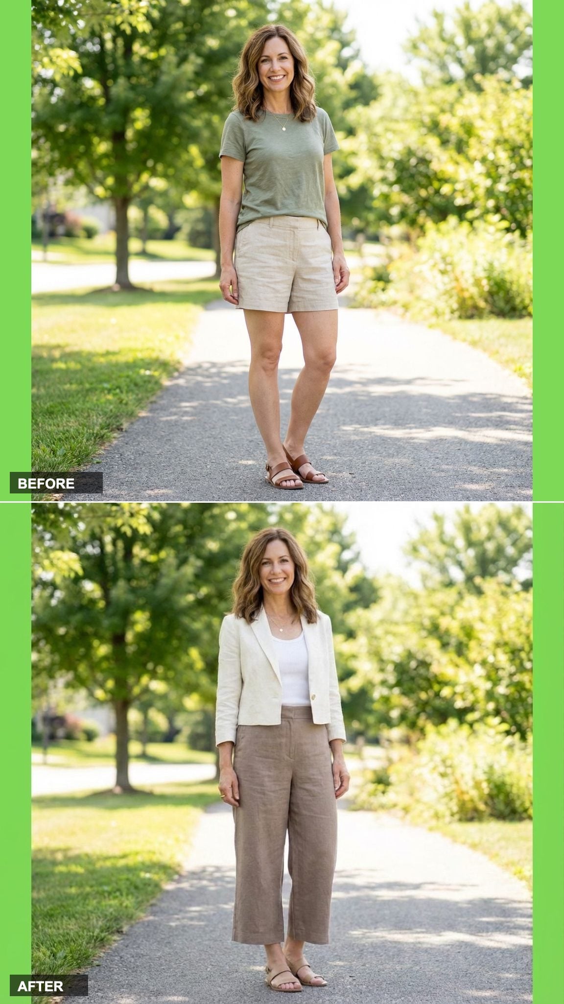 High-Waisted Culottes and a Cropped Jacket: Balancing Proportions Without Losing Height