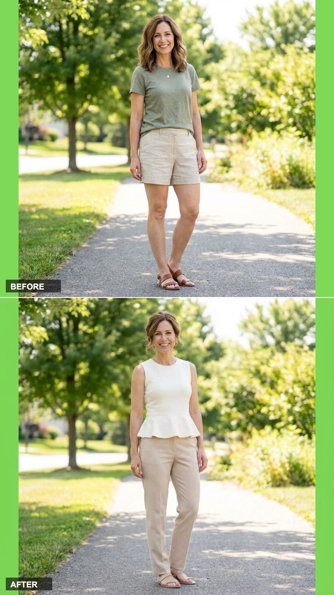 Peplum Top With High-Waisted Straight Pants: The Structured Pairing That Surprises