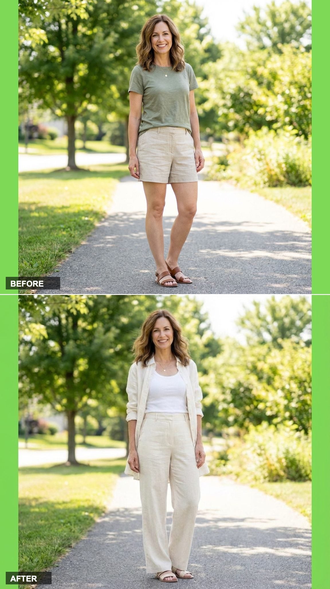 The Longline Shirt Layered Over Wide-Leg Linen Is a Vertical Masterclass