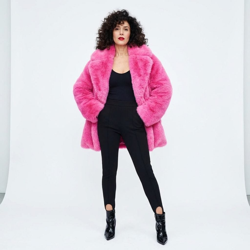 Faux Fur Statement Jackets in Colors That Absolutely Did Not Exist in Nature