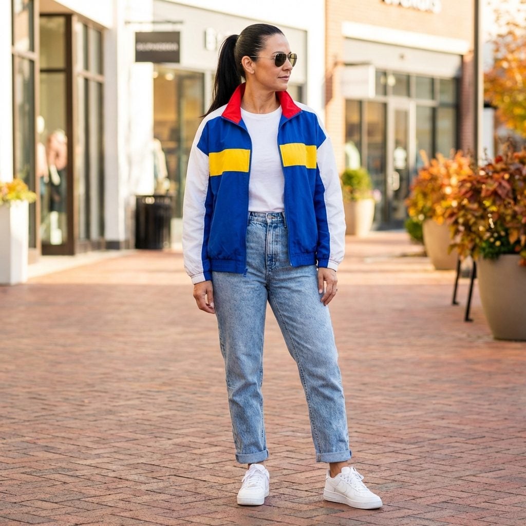 Color-Blocked Track Jackets in Combinations Nobody Asked For