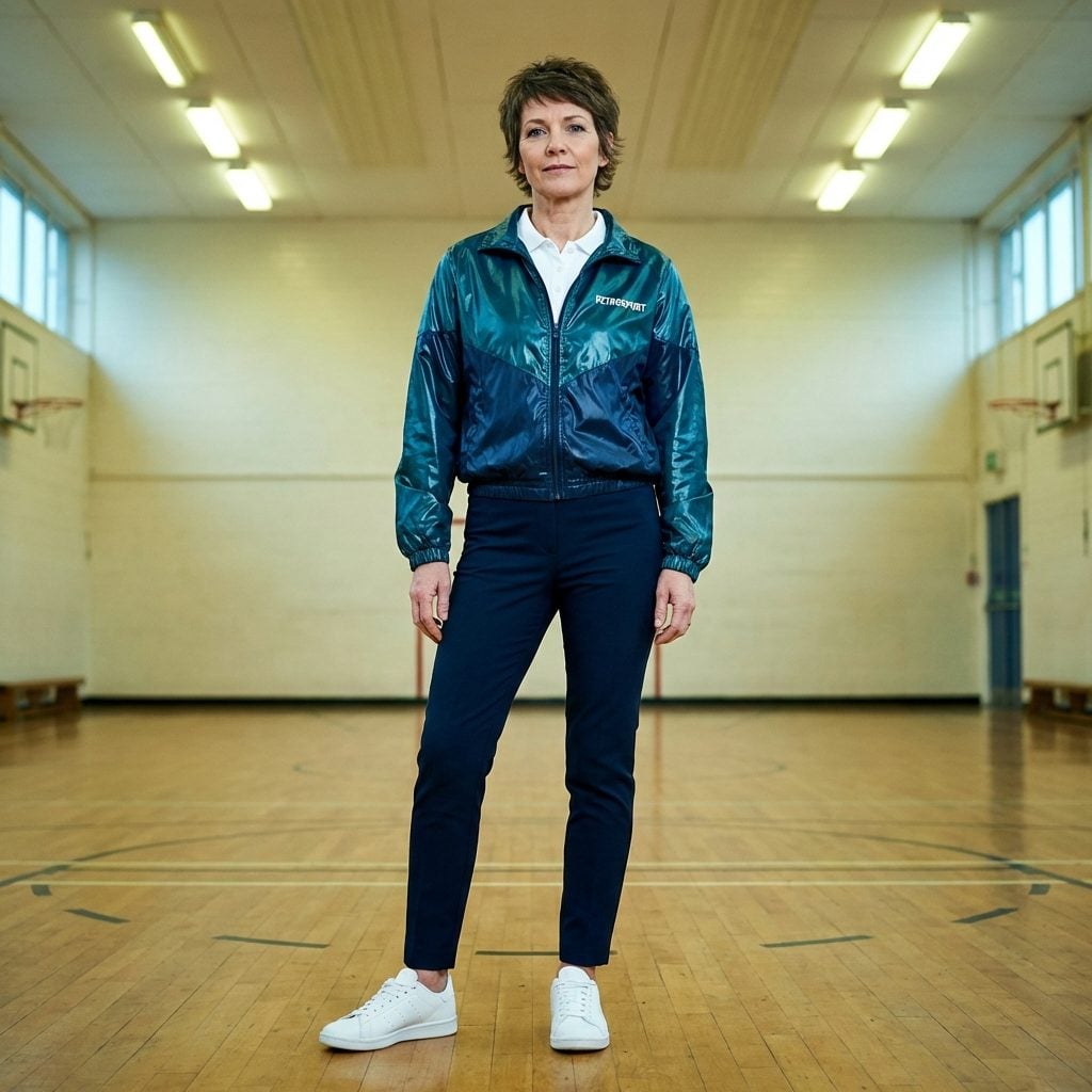 Shiny Nylon Athletic Jackets (The Ones That Whooshed When You Walked)