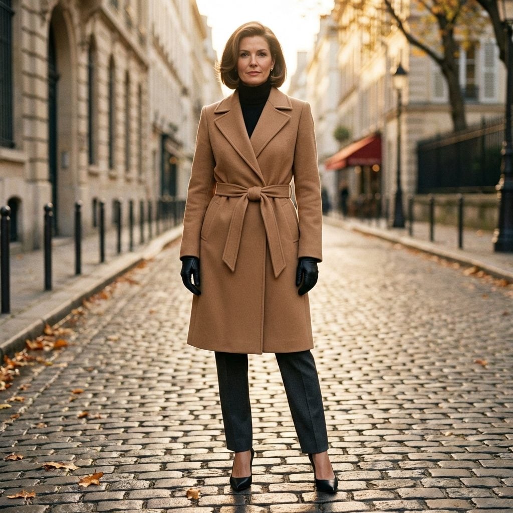 The Wrap-Style Belted Coat That Made You Feel Like the Most Put-Together Woman Alive