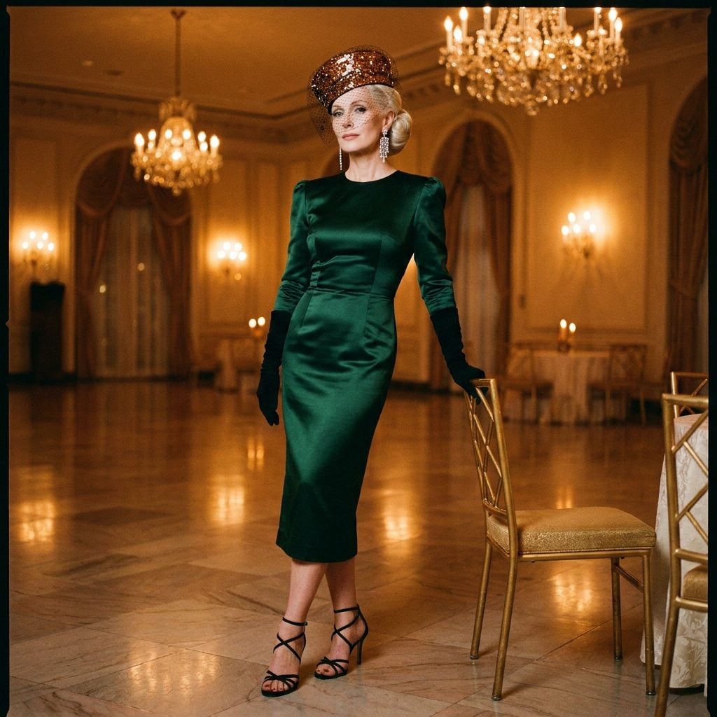 Metallic and Sequined Evening Hats That Caught the Disco Ball Light One Decade Too Late