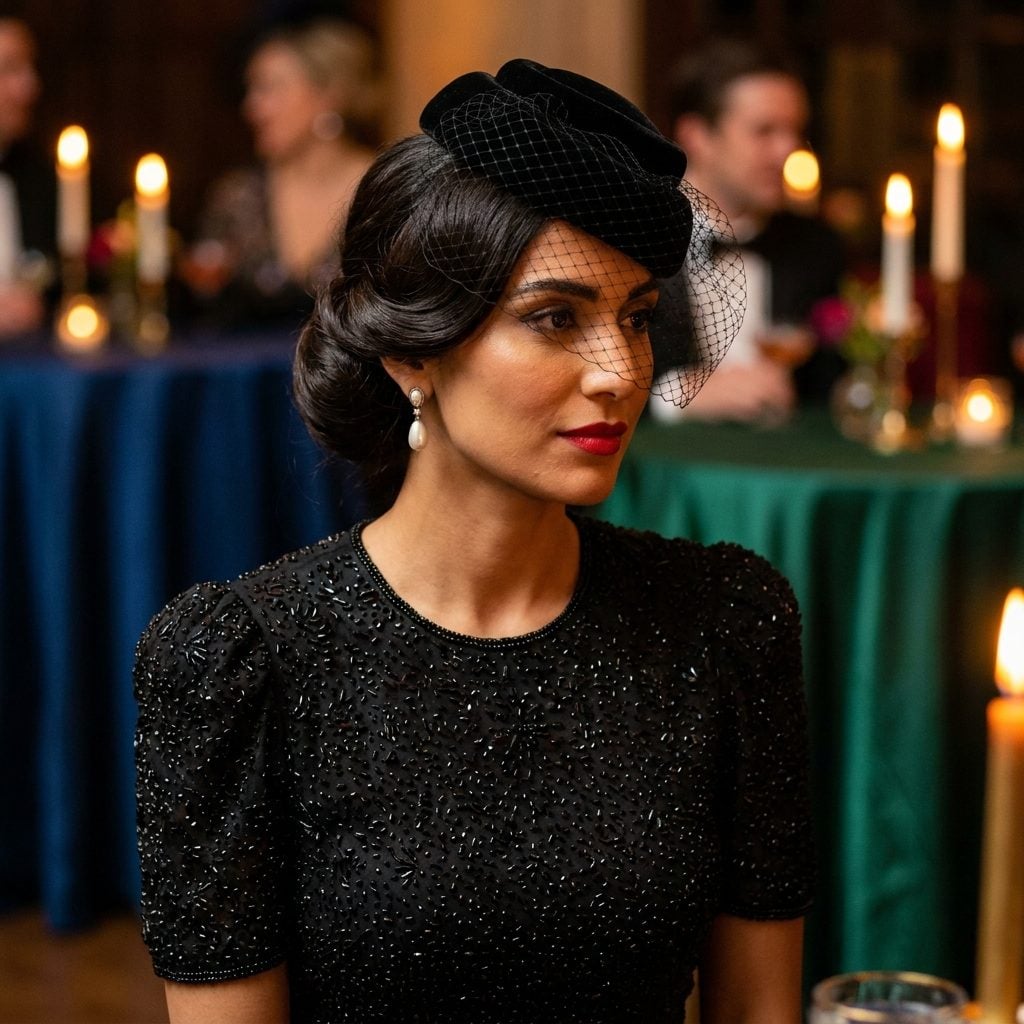 Birdcage Veil Cocktail Hats, One Eye Mysterious, One Eye Making Direct Contact