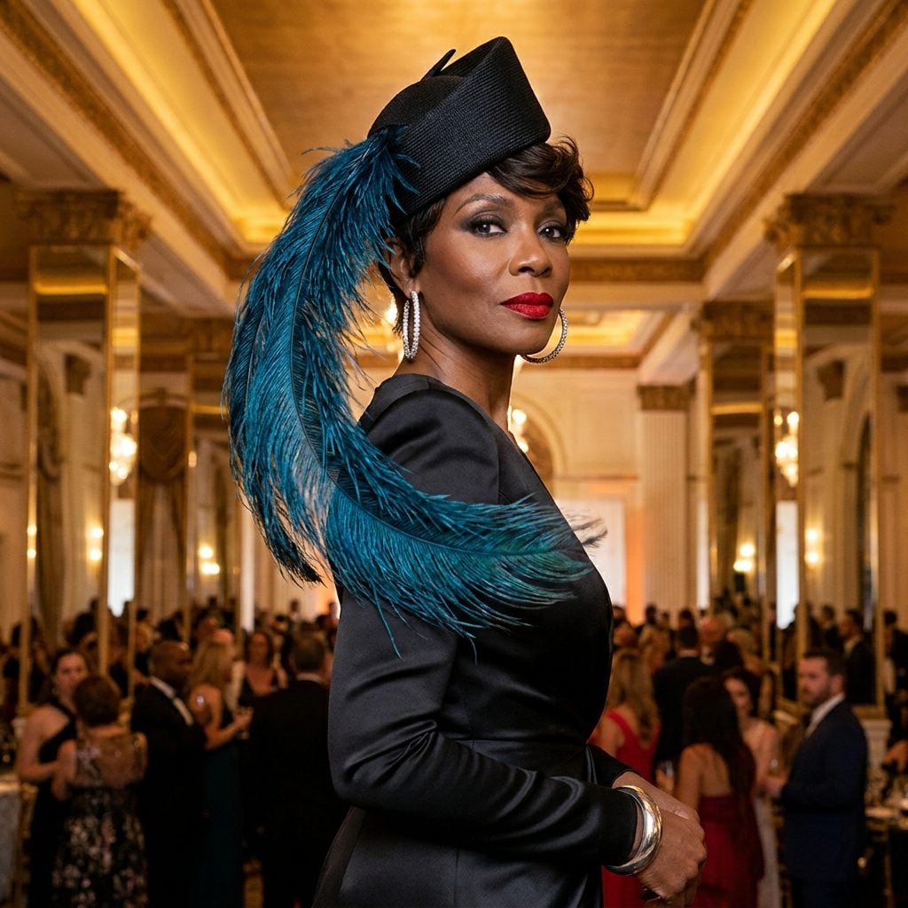 Curled Ostrich Feather Trims, Drama as an Accessory Category