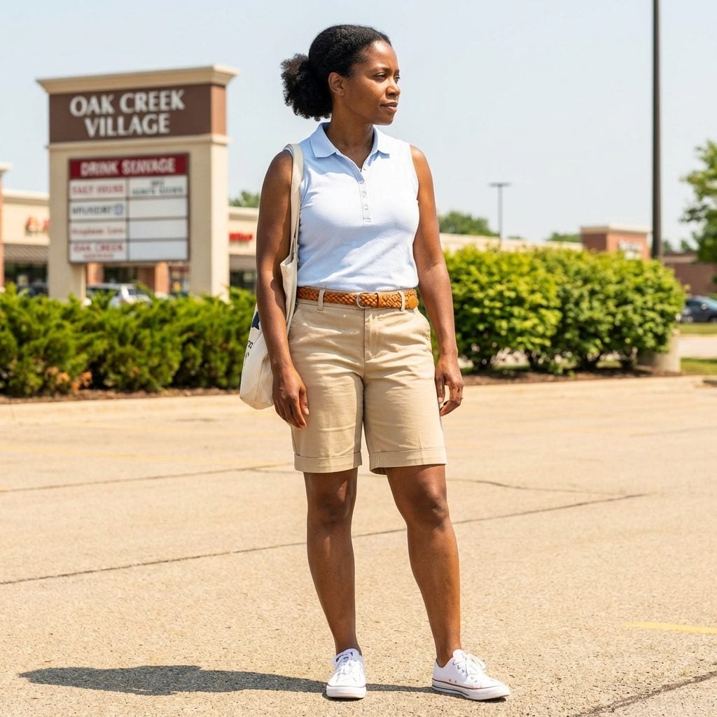 Cuffed Bermuda Shorts in Khaki That Your Mom Also Wore (Simultaneously, Without Discussion)