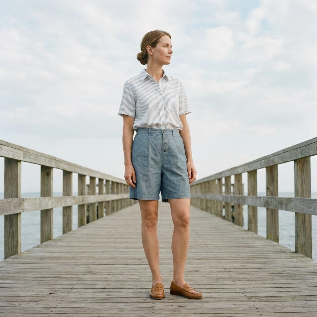 Chambray Shorts With a Button Fly and Front Pleats (The Ones That Felt Almost Formal)