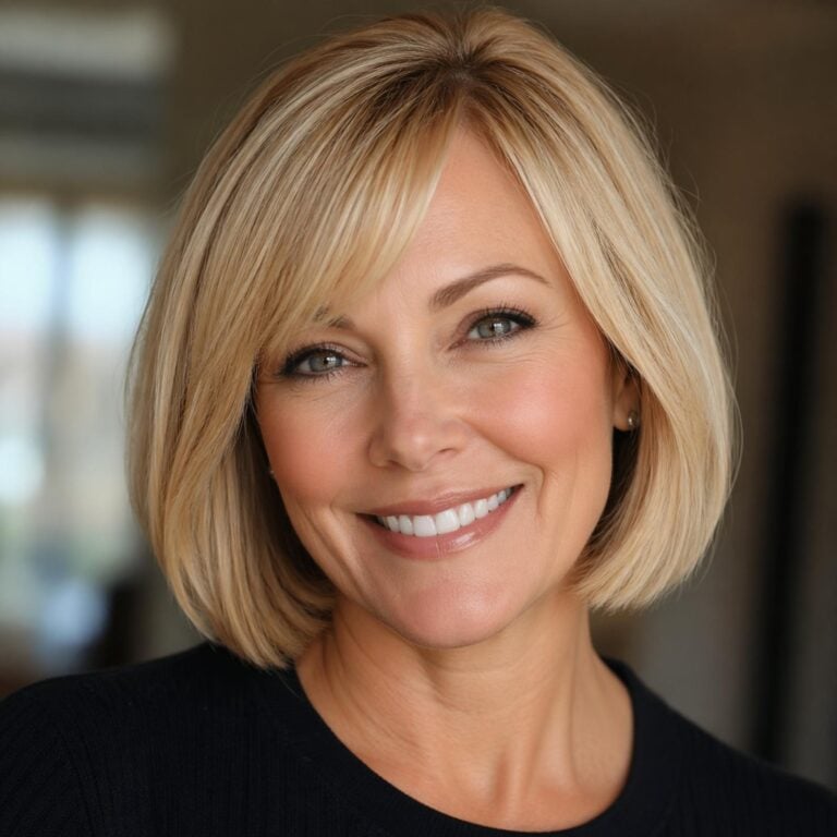 45 YO Woman with Bob Cut Desperate for a More Youthful Trending Hairstyle for Summer. AI Created These 35 Genius Before & After Cuts